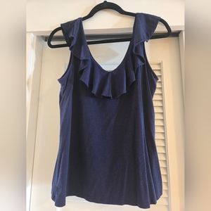 Lilly Pulitzer Women's Sleeveless top, Navy Blue, Size M